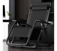Lsoiup Sillón reclinable Plegable 3 en 1, de Gravedad Cero, Ajustable, Ideal para Acampar.