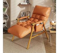 Lsoiup Sillón reclinable tapizado Moderno con Estructura de Acero, cómodo sofá Individual para Dormitorio y balcón.