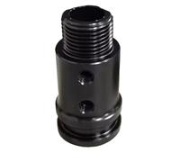 Lspbfkq Adaptador Palanca Cambios Aluminio M18x1.5, Kit Reemplazo Coche Conector Mayoría Vehículos Camiones Pomos Palanca Cambios(M18 black)