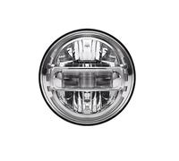 Lspbfkq Faro Principal Faros Delanteros LED 12 V Y 24 V Para Toyota Para Land Para Cruiser, Luces Circulación Diurna 7 Pulgadas Faro Delantero Coche(1PC Chrome)