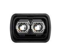 Lspbfkq Faro Principal Faros Delanteros LED Rectangulares 5 X 7 Pulgadas Y 6 Luces Altas Bajas H4 Para Jeep Para Wrangler YJ Para Cherokee XJ Faro Delantero Coche(1pcs 90W)