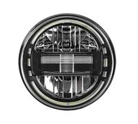 Lspbfkq Faro Principal Para Land Para Rover 90/110 Para Defender 90, Conjunto Faros Delanteros LED 12 V Y 24 V, Luz Circulación Diurna 7 Pulgadas Faro Delantero Coche(Black 1pcs)