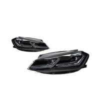 Lspbfkq Faro Principal Para VW Para Golf 7.5 Para Gti LED 2018-2020 Para Golf 7.5 Faros Delanteros Estilo Coche DRL Señal Proyector Lente Faro Delantero Coche(RHD,Sliver)