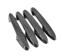 Lspbfkq Para Fit Para Jazz 2014-2020 Fibra Carbono Cromo Cubierta Manija Puerta Lateral Coche Pegatina Accesorios Estilo Manija Puerta Exterior