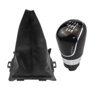 Lspbfkq Para Ford Para Fiesta 2008-2012 Perilla Palanca Cambios Palo Polaina Cubierta Arranque Accesorios Coches Pomos Palanca Cambios(6 Speed Black)