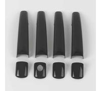 Lspbfkq Para Peugeot 207 308 407 2006-2010 Cubierta Manija Puerta Coche Fibra Carbono Negra Etiqueta Embellecedora Accesorios Estilo Automóvil Manija Puerta Exterior