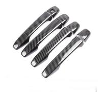 Lspbfkq Para Peugeot 207 308 407, Cubierta Manija Puerta Fibra Carbono Cromada Accesorios Estilo Coche Manija Puerta Exterior