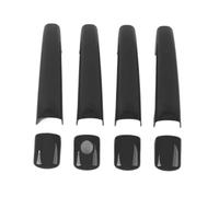 Lspbfkq Para Peugeot 208 2012-2019, Cubierta Manija Puerta Coche Cromada Fibra Carbono Negra Pegatina Embellecedora Estilismo Automóviles Manija Puerta Exterior