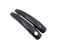 Lspbfkq Para Peugeot 308 SW Para CC Para RCZ 2007-2013 Cubiertas Cromadas Manija Puerta Fibra Carbono Embellecedoras Accesorios Estilo Coche Manija Puerta Exterior