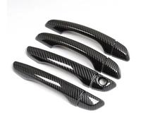 Lspbfkq Para Peugeot 408 308 308sw T9 2016-2022, Cubierta Manija Puerta Coche Fibra Carbono Cromada Pegatina Embellecedora Manija Puerta Exterior