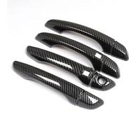 Lspbfkq Para Peugeot 5008 MK2 SUV 2017-2023 Accesorios Estilo Cubierta Manija Puerta Coche Cromada Fibra Carbono Pegatina Embellecedora Manija Puerta Exterior