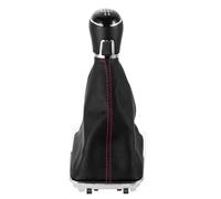 Lspbfkq Para VW Para Golf 7 MK7 2013-2018, Cubierta Guardapolvo Palanca Manual 5 6 Velocidades Pieza Repuesto Interior Pomo Cambio Marchas Cuero Pomos Palanca Cambios(5 Speed Suit)