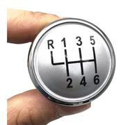 Lspbfkq Para VW Para Golf Para Jetta MK3 MK4 GTI Para Bora Para LUPO Para POLO Tapa Pomo Cambio Marchas 5/6 Velocidades Emblema Cubierta Pomos Palanca Cambios(Silver 6 Speed)