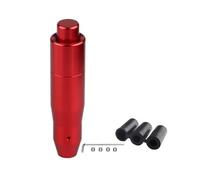 Lspbfkq Perilla Cambio Automática Botón Pulsador Metal Automóvil Manija Palanca Cambios Aluminio Cabezal Larga Mayoría Transmisiones Pomos Palanca Cambios(145mm red)