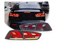 Lspbfkq Piloto Trasero Para Mitsubishi Para Lancer Para EVO-X 2008-18 Freno LED Dinámica Piezas Sintonización Luz Trasera LED Coche Conjunto Luz Trasera Coche 2 Piezas(A Smoked Mirror)
