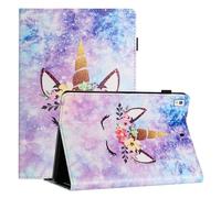 LSPCASA Carcasa para iPad 10.2 / iPad 7th Gen/iPad 8th Gen/iPad 9th Gen PU+TPU Material Funda iPad 9A Generación con Ranuras para Tarjetas Funda iPad 10.2 Licorne