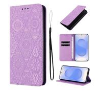 LSPCASA Carcasa para Samsung Galaxy S25/S24 5G Pulgadas Cuero Artificial Funda S25/S24/SM-S931B con Ranura para Tarjeta Movil S25/S24/SM-S931B Soporte Fundas, Púrpura