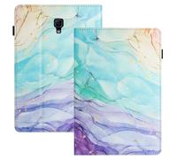 LSPCASA Carcasa para Samsung Galaxy Tab A 10.5 Pulgadas SM-T590/T595 PU+TPU Material Funda Tablet Samsung Galaxy Tab A 10.5 con Ranuras para Tarjetas Fundas Pintura al óleo