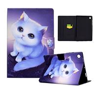 LSPCASA Carcasa para Samsung Galaxy Tab A9 Plus/Tab A9+ SM-X210/X215/X216B Funda Galaxy Tab A9 Plus con Ranuras para Tarjetas Funda Tablet Samsung Tab A9 Plus Gatito