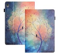 LSPCASA Funda para iPad Air 13 Pulgadas M3/M2 (2025/2024) PU Material Funda iPad Air 13 con Ranuras para Tarjetas TPU Fundas con Cierre Magnético-Árbol de la Esperanza