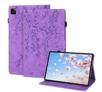 LSPCASA Funda para iPad Air de 13 pulgadas M3 2025/M2 2024/iPad Pro de 12,9 pulgadas 2022/2021/2020/2018 (6/5/4/3 Gen) Folio Flip PU Cuero Funda protectora con soporte para bolígrafo Tablet Ciruelo
