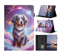 LSPCASA Funda para Lenovo Idea Tab 11 pulgadas 2025 TB-336ZU TB-336FU Funda Flip PU Cuero Funda con Stander Soporte para Lápiz Tarjetero Cartera Tableta Cover Case para Lenovo Idea Tab 11" Perro