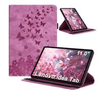 LSPCASA Funda para Lenovo Idea Tab de 11 pulgadas 2025 TB-336ZU TB-336FU Folio Flip PU Cuero PU 360 grados giratorio Multi-ángulo Funda con función atril Soporte para lápiz para Lenovo Idea Tab 11