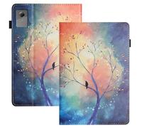 LSPCASA Funda para Lenovo Idea Tab Plus de 12,1 pulgadas 2025 TB361ZU TB361FU Funda Lenovo Idea Tab Plus 12,1 pulgadas PU Cuero Folio Flip para con Soporte Tarjetero Wallet Tablet Case Árbol de la