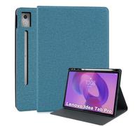 LSPCASA Funda para Lenovo Idea Tab Pro 12.7 (2025) Pulgadas PU Leather Estilo del Libro Carcasa con Portabolígrafo Plegable Soporte Función para Lenovo Idea Tab Pro（TB375FC/TB373FU-Lago Verde