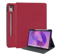 LSPCASA Funda para Lenovo Idea Tab Pro de 12,7 pulgadas 2025 TB373FU TB375FC de piel sintética con soporte para bolígrafo y función atril, ultrafina, funda protectora para tablet Lenovo Idea Tab Pro