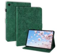 LSPCASA Funda para Samsung Galaxy Tab A11+/A11 Plus 11 Pulgadas 2025 SM-X230 SM-X235 SM-X236B/A9+ 11" 2023 PU Leather Carcasa con Plegable en un Soporte Función Ranura Tarjeta Protegdora Verde