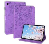 LSPCASA Funda para Samsung Galaxy Tab A11+/A11 Plus 11 Pulgadas 2025 SM-X230 SM-X235 SM-X236B/A9+ 11" 2023 PU Leather Carcasa con Plegable en un Soporte Función Ranura Tarjeta Protegdora Morado