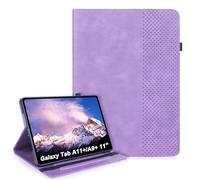 LSPCASA Funda para Samsung Galaxy Tab A11+/A11 Plus 11 Pulgadas 2025 SM-X230 SM-X235 SM-X236B/A9+ 11" 2023 PU Leather Carcasa con Plegable en un Soporte Función Ranura Tarjeta Protegdora Morado