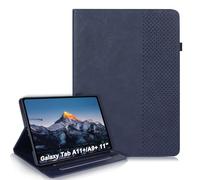 LSPCASA Funda para Samsung Galaxy Tab A11+/A11 Plus 11 Pulgadas 2025 SM-X230 SM-X235 SM-X236B/A9+ 11" 2023 PU Leather Carcasa con Plegable en un Soporte Función Ranura Tarjeta Protegdora Azul