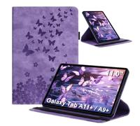 LSPCASA Funda para Samsung Galaxy Tab A11+/A11 Plus de 11 pulgadas 2025 SM-X230/X235/X236B/A9+ 11 pulgadas Folio Flip PU Cuero 360 grados Funda Multiángulo con Función Soporte para Lápiz Lila