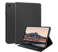 LSPCASA Funda para Samsung Galaxy Tab S6 Lite 10.4 Pulgadas SM-P620N P625N P610N P613N P615N PU Leather Carcasa con Plegable en un Soporte Función Ranura Tarjeta Protegdora Negro