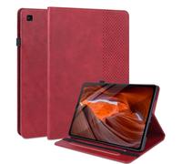 LSPCASA Funda para Samsung Galaxy Tab S6 Lite 10.4 Pulgadas SM-P620N P625N P610N P613N P615N PU Leather Carcasa con Plegable en un Soporte Función Ranura Tarjeta Protegdora Rojo