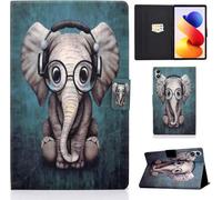 LSPCASA Funda para Xiaomi Redmi Pad 2 Pro 2025 12.1 pulgadas Funda Xiaomi Redmi Pad 2 Pro 12.1" PU cuero Folio Flip Case con soporte Ranuras para tarjetas Billetera Cubierta para Tablet Elefante bebé