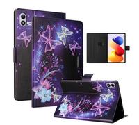 LSPCASA Funda para Xiaomi Redmi Pad 2 Pro 2025 12.1 pulgadas Funda Xiaomi Redmi Pad 2 Pro 12.1 pulgadas PU Cuero Folio Flip Case para con Soporte Tarjetero Billetera Tablet Cover Lila Mariposa