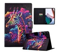 LSPCASA Redmi Pad Funda para Xiaomi Redmi Pad 10.61 Soporte Folio Cuero PU Funda Redmi Pad 10.61 Admite Activación/Reposo Automático Funda Xiaomi Redmi Pad Jirafa