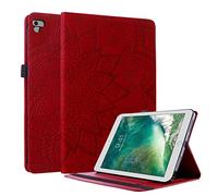 Lspcase - Funda para iPad de 9.7 pulgadas, iPad de 5ª/6ª generación, iPad Air/Air 2, piel sintética, con tapa, función atril, iPad 2017/2018, diseño de flor de mandala