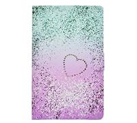 Lspcase Funda para Samsung Galaxy Tab E 9.6 Pulgada SM-T560 / SM-T561 Piel PU Flip Plegado Case Cover Carcasa con Ranuras y Función Auto-Despertar/Dormir - Forma de Corazón