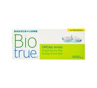 Graduación: -0.75, Radio: 8.60, Diámetro: 14.20, Adición: Low (+0.75 - +1.50) Biotrue ONEday for Presbyopia (30 lentillas)