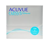 ACUVUE Lentillas OASYS 1-DAY HydraLuxe – Reemplazo diario, protección UV – 90 lentes
