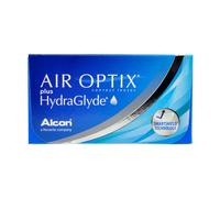 Air Optix plus HydraGlyde Lentes de contacto de reemplazo mensual, Pack de 3, R 8.6 mm, D 14.2 mm, -12 Diopt