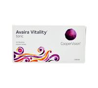 Graduación: 0.00, Radio: 8.50, Diámetro: 14.50, Cilindro: -0.75, Eje: 180° Avaira Vitality Toric (3 lentillas)