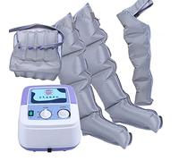 LSRFXF Equipo de Presoterapia de Cuerpo Completo de Pies Y Piernas Brazos, Cintura Botas de Compresión Máquina Portátil de Salud con Cámara de 4 Cavidades