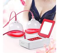 LSRFXF Masaje del Pecho, Masajeador De Senos Eléctrico De Doble Taza, Estimulador de Masaje de Pecho Inalámbrico, Prevent Sagging and Dredge Breast Ajuste Curva de los Senos