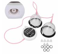 LSRFXF Masajeador de Senos Eléctrico, Masajeador de Senos Eléctrico de Microcorriente, Máquina de Masaje de Senos con Terapia de Ventosa, Estimulador de Aumento De Pecho