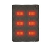 LSRFXF Saco de Dormir Doble para Adultos, Soporte de Alimentación USB de 5 V, Almohadilla para Saco de Dormir con Calefacción, Manta Calefactable para Acampar Mochilero Senderismo